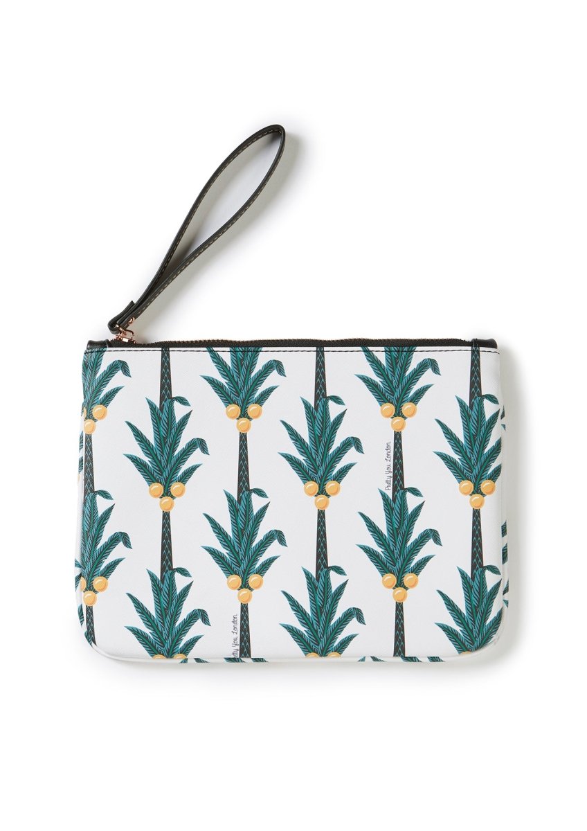 Coconut Printed Slide & Clutch Set - Sandals
