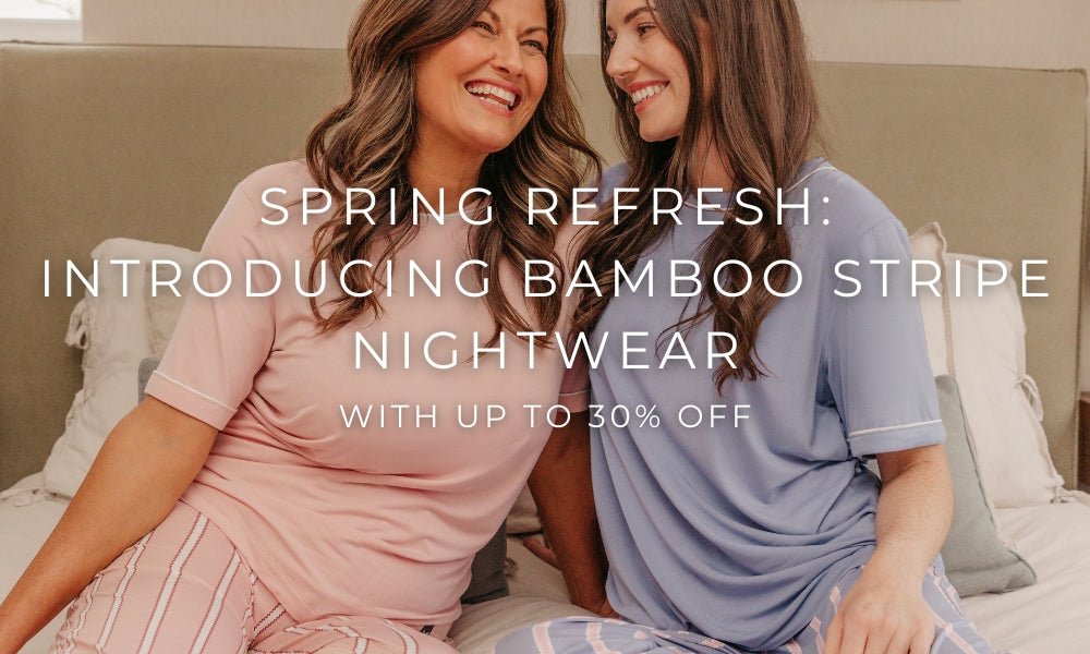 Spring Refresh: Introducing Bamboo Stripe Nightwear with up to 30% off - Pretty You London
