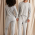 His and Hers Bamboo Pyjama Sets in Grey Marl