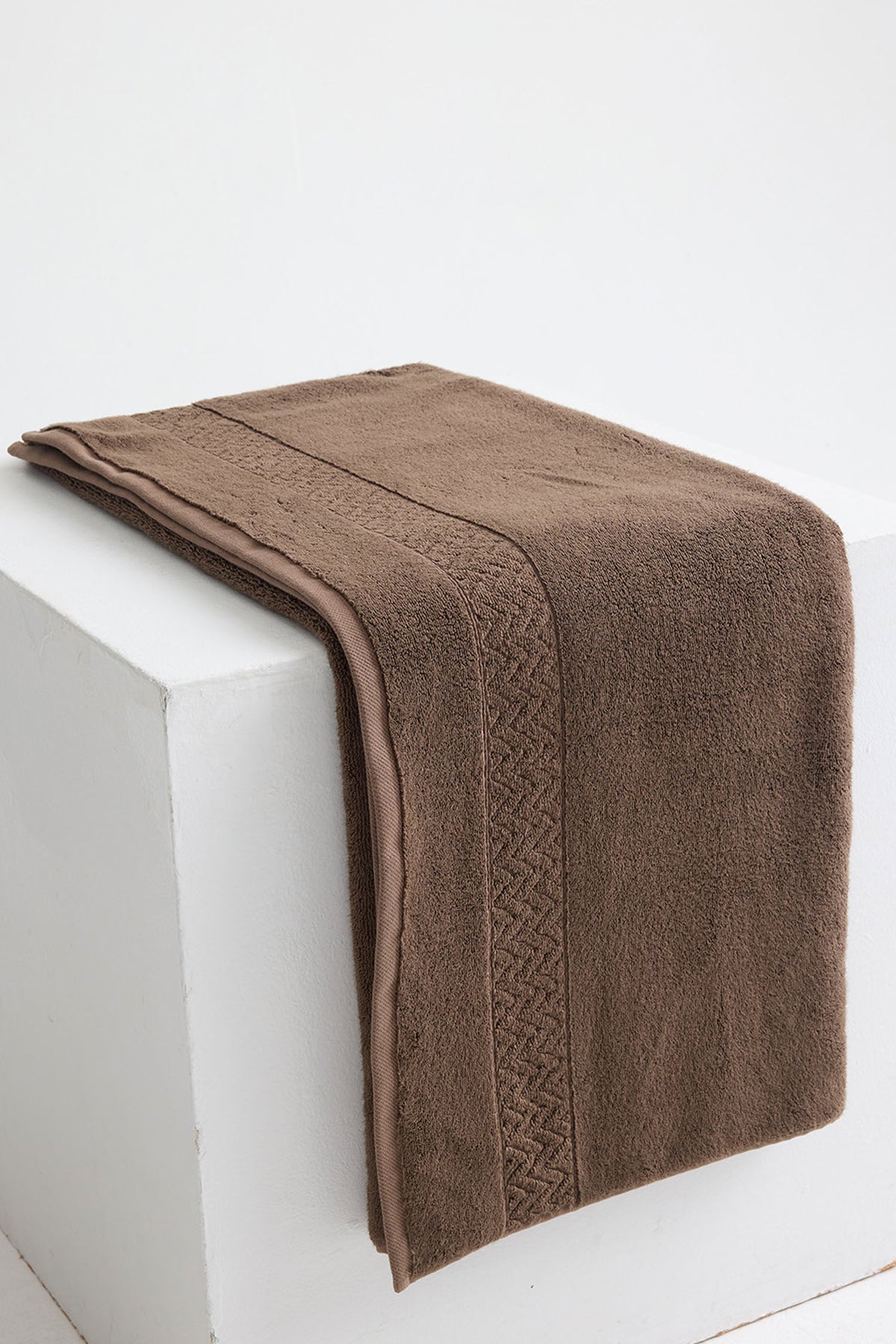 Bamboo Bath Sheet In Mocha