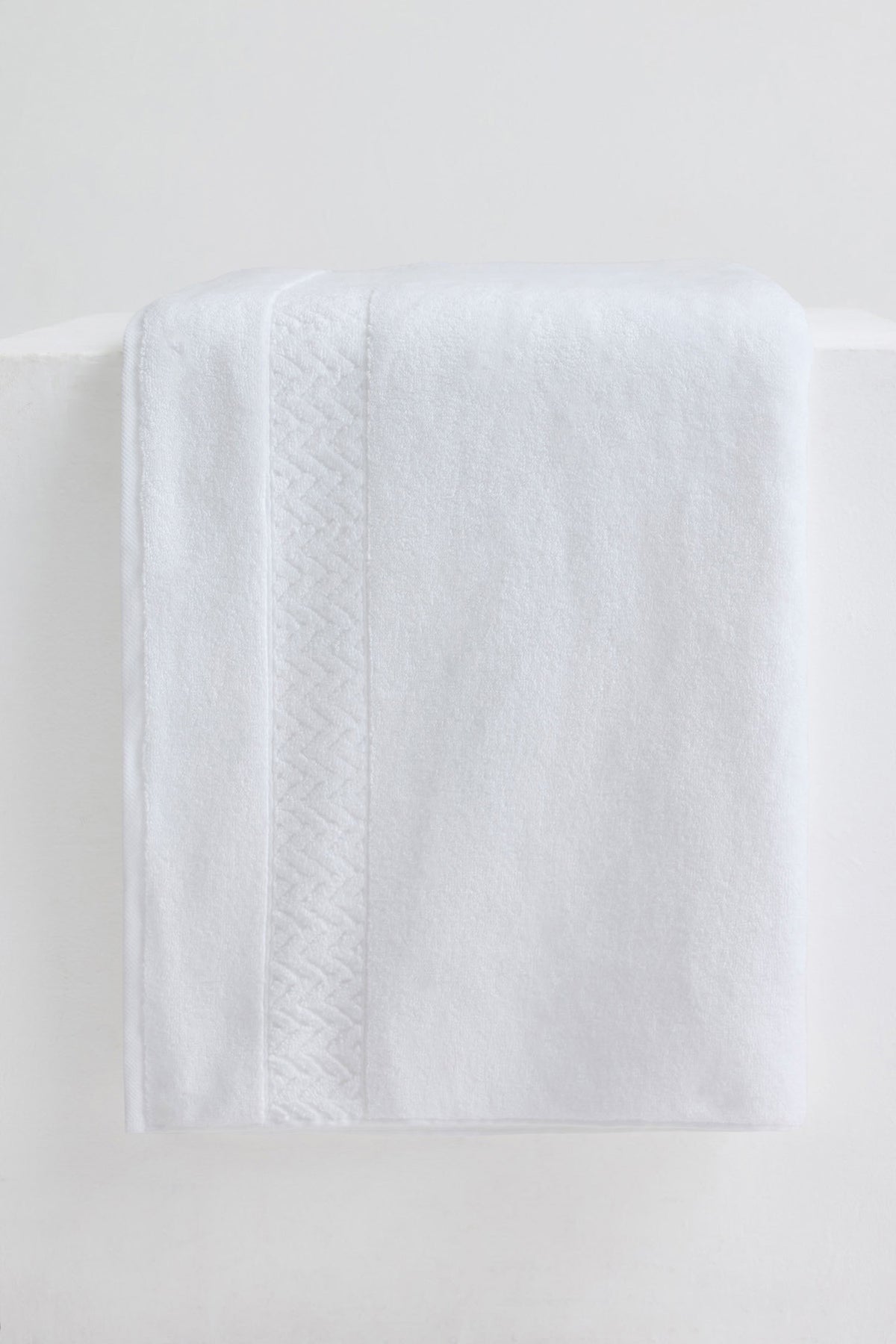 Bamboo Bath Towel In White