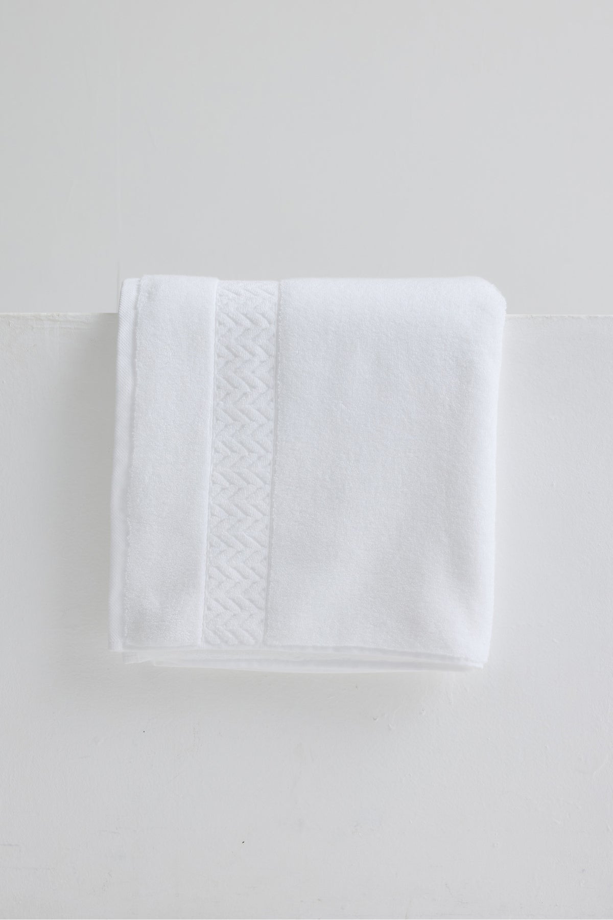 Bamboo Bath Towel In White