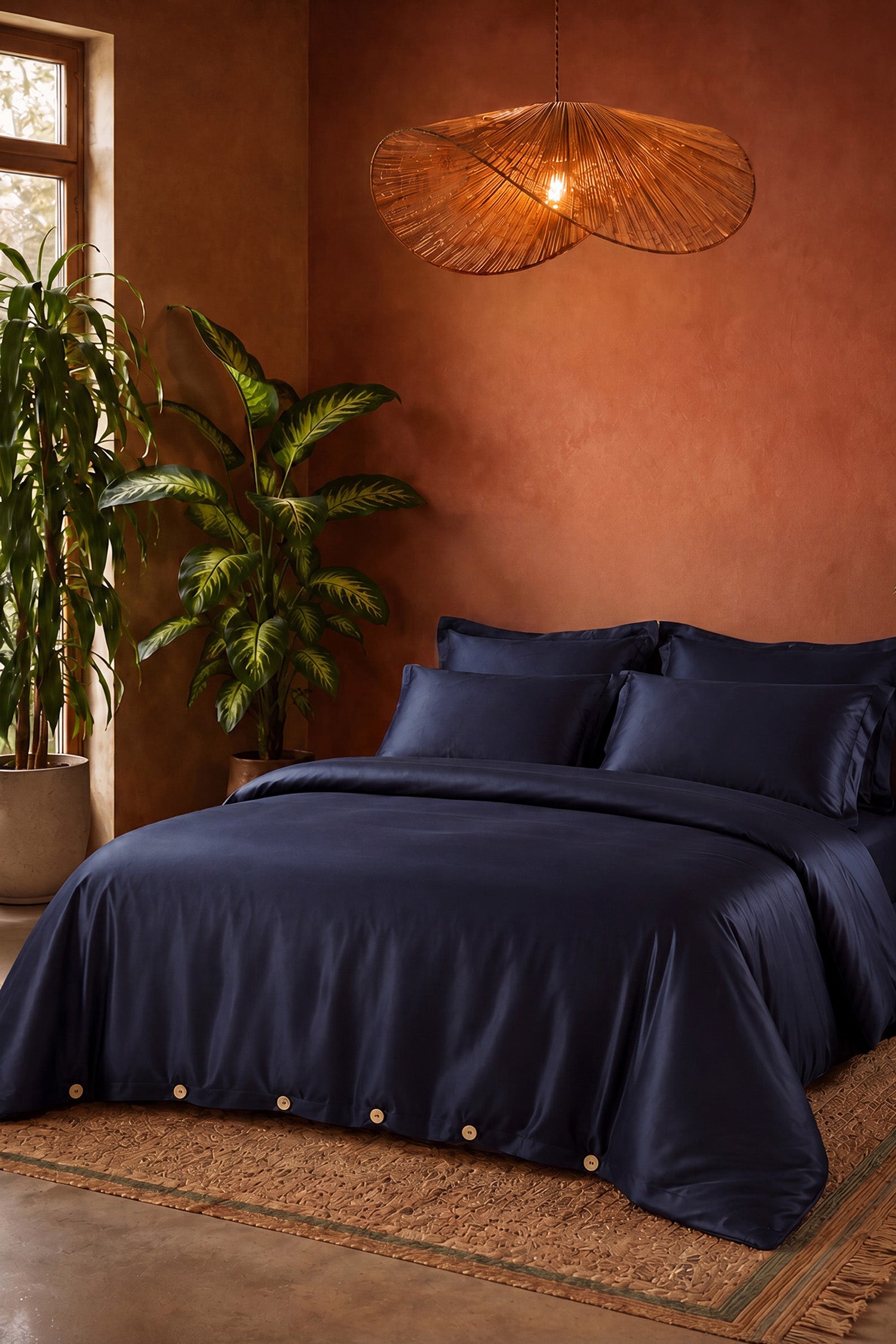 Bamboo Bedding Set in Midnight