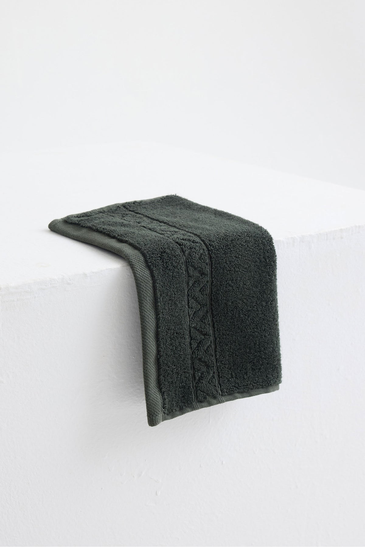 Bamboo Face Cloth In Olive
