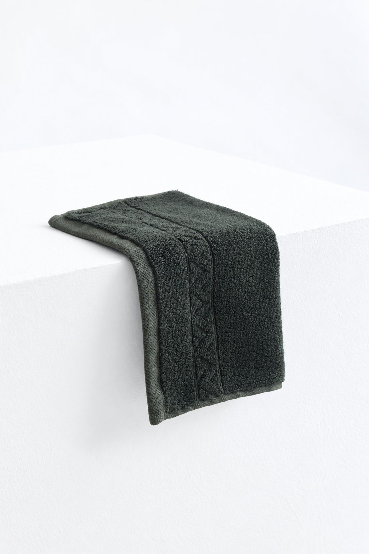 Bamboo Face Cloth In Olive
