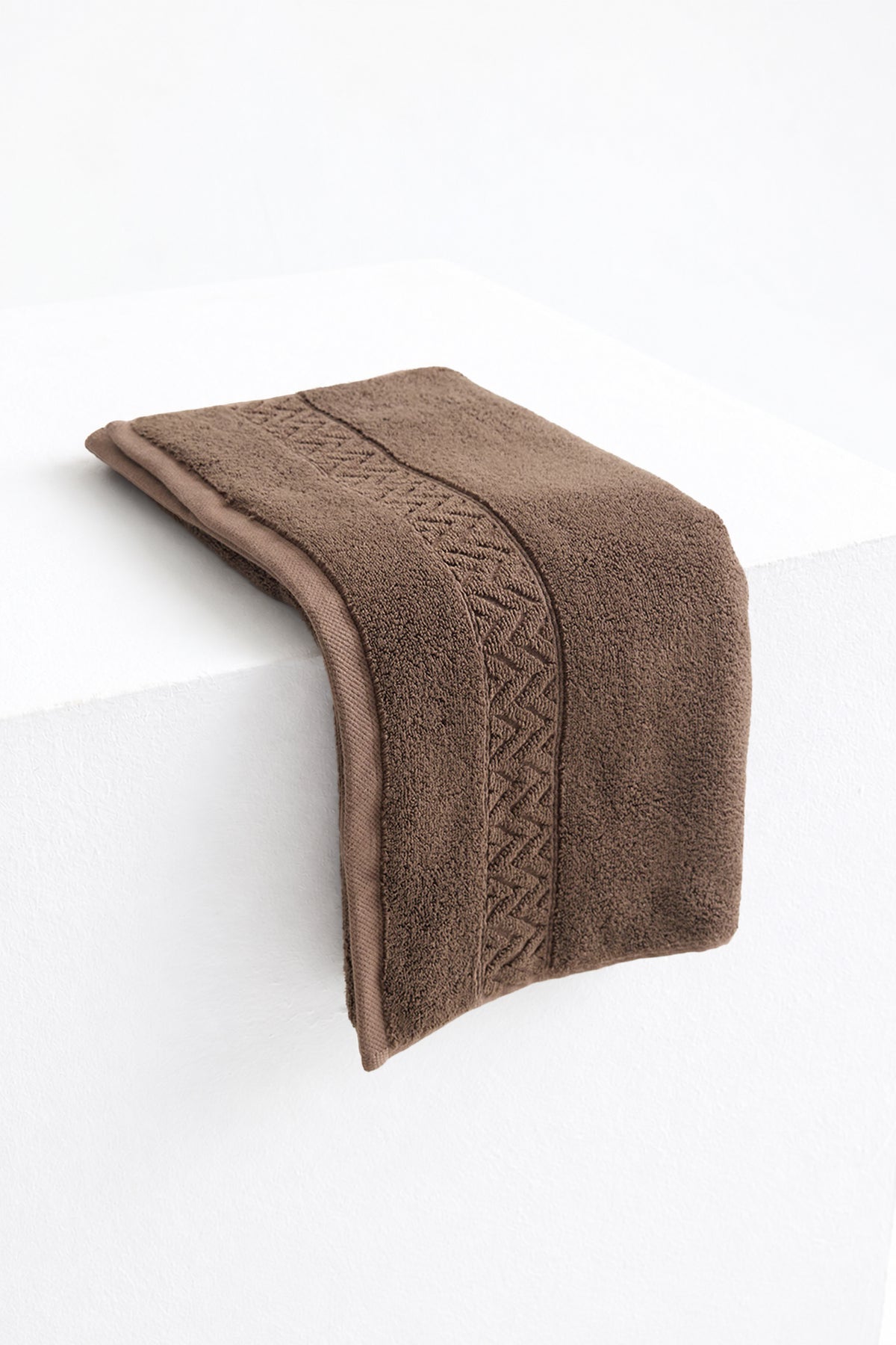 Bamboo Hand Towel In Mocha
