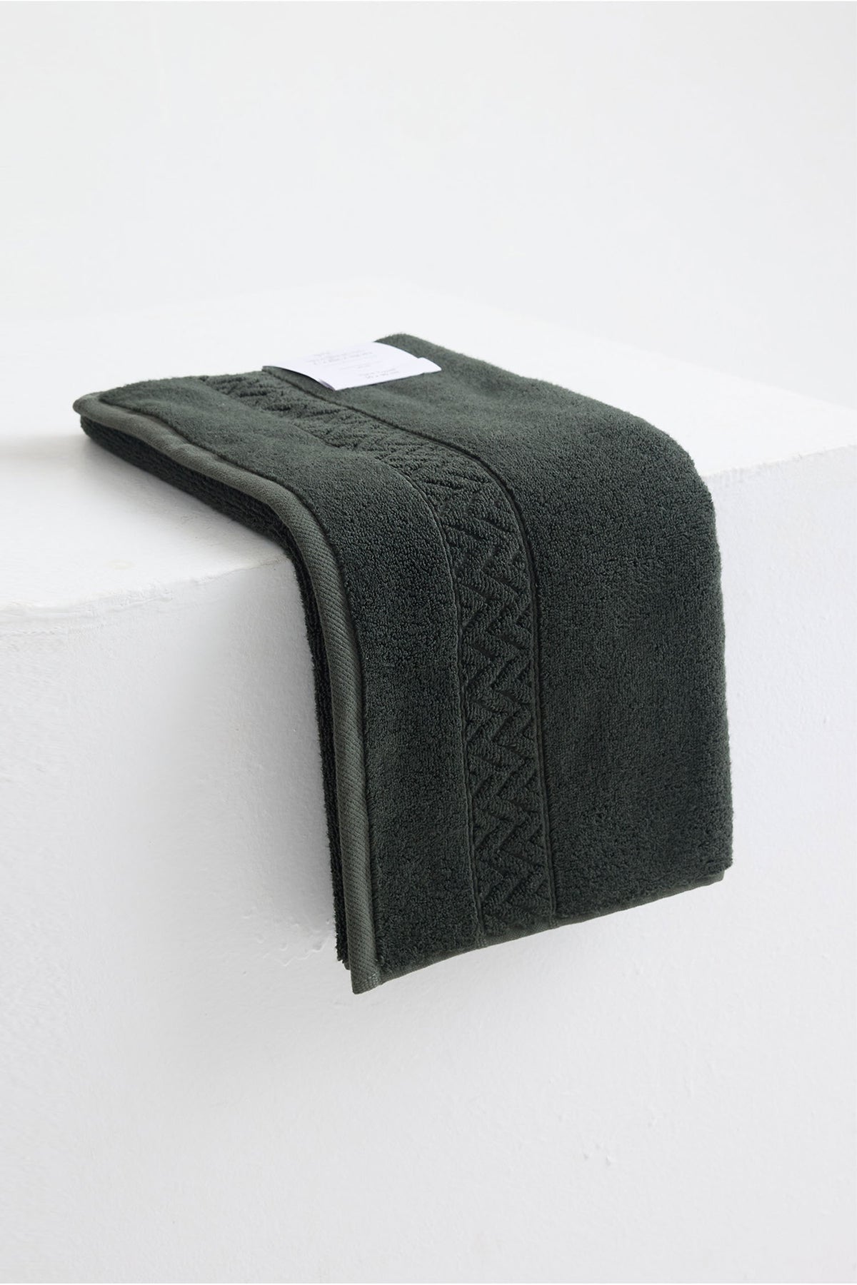 Bamboo Hand Towel In Olive