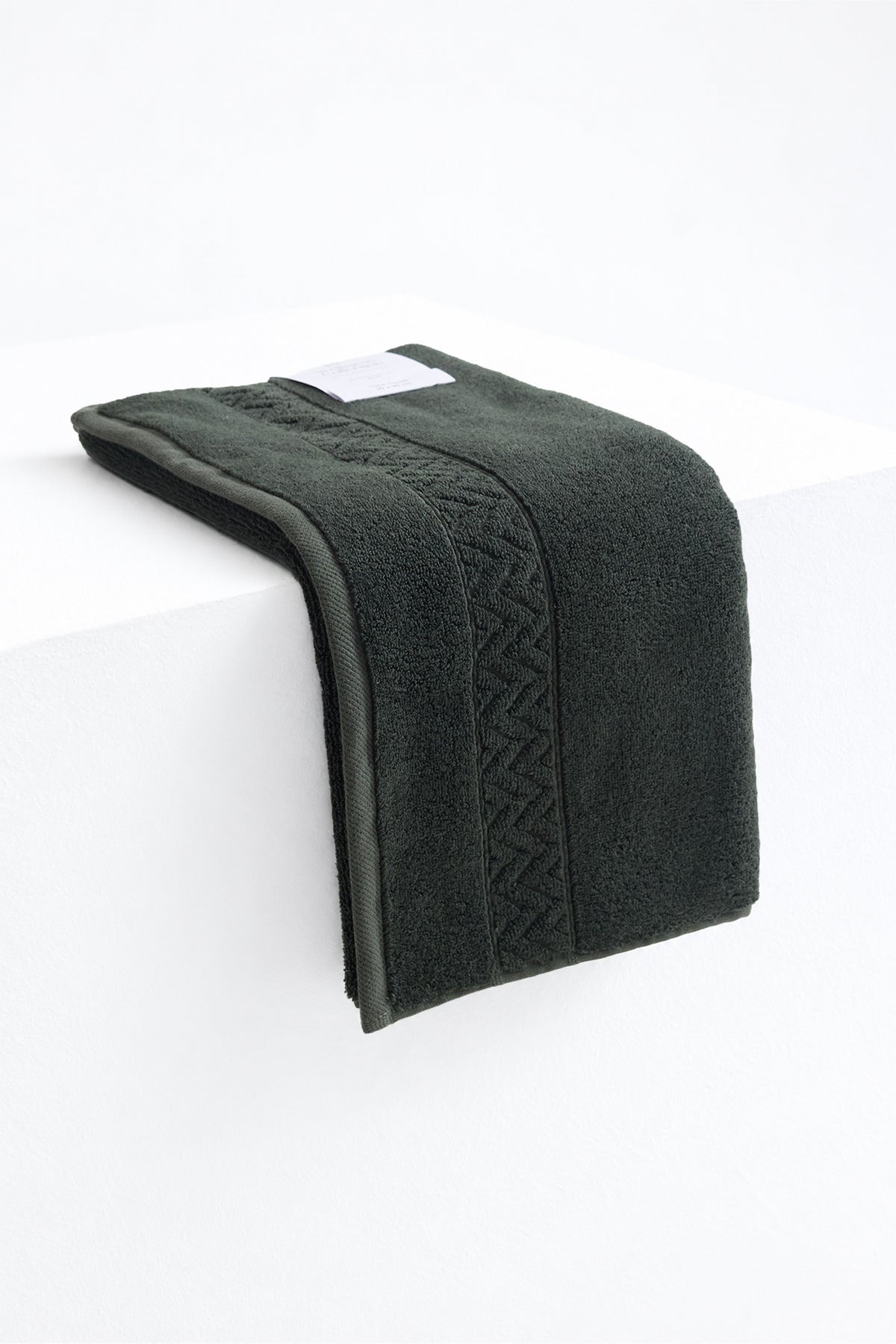 Bamboo Hand Towel In Olive