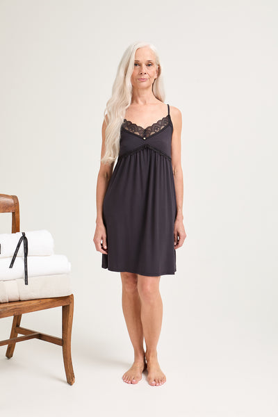 WiWi Women's Bamboo Viscose Slip Nightgown – Comfy Sleeveless Chemise For Sleep & Lounge - View #8