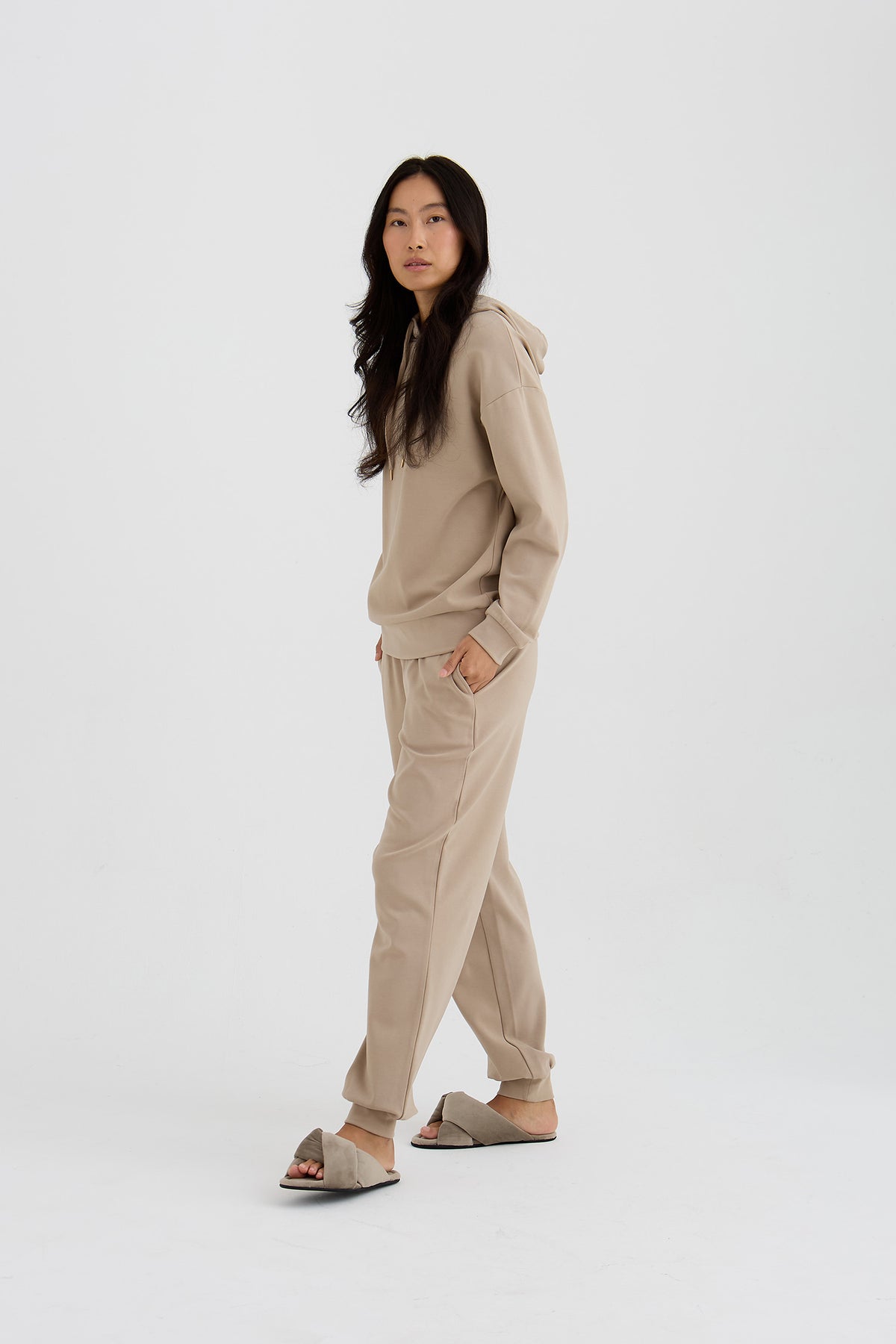 Bamboo Fleece Joggers Mink