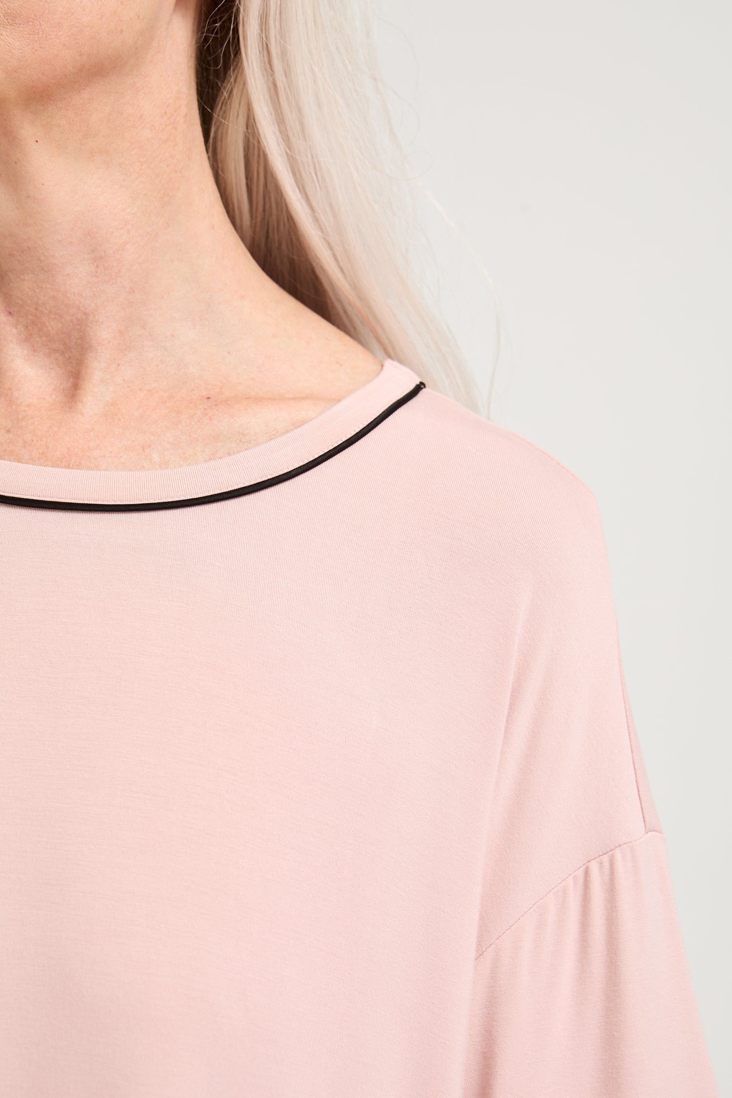 Bamboo Classic Tee Dress in Pink