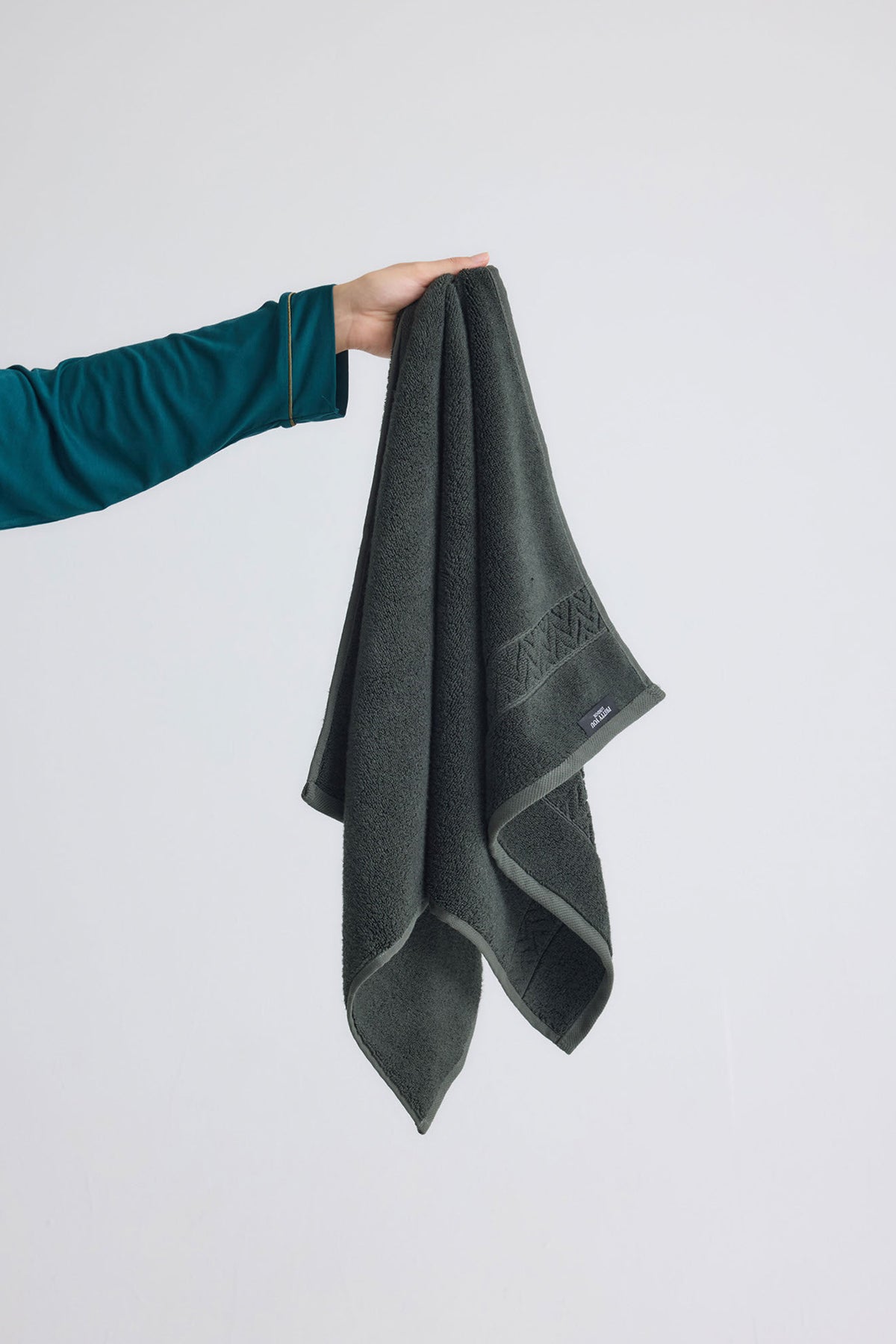Bamboo Hand Towel In Olive
