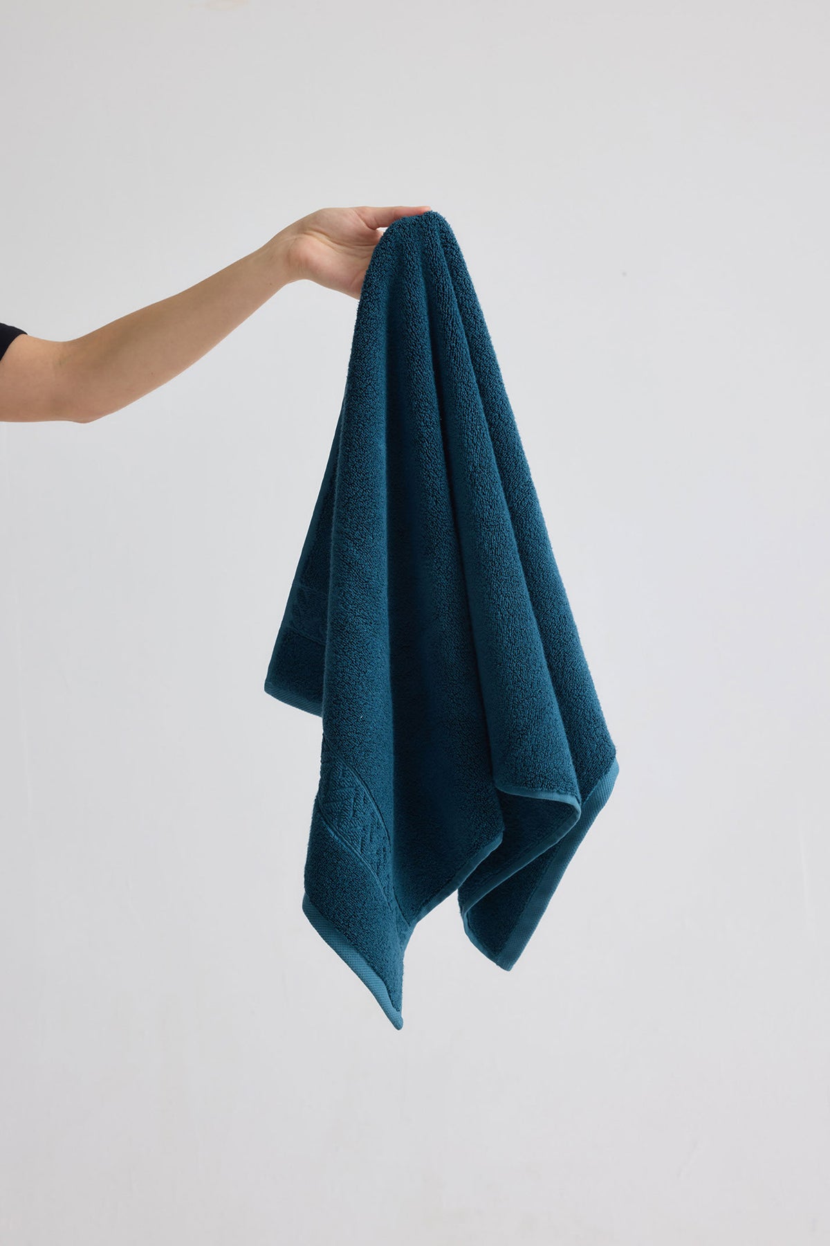 Bamboo Hand Towel In Teal