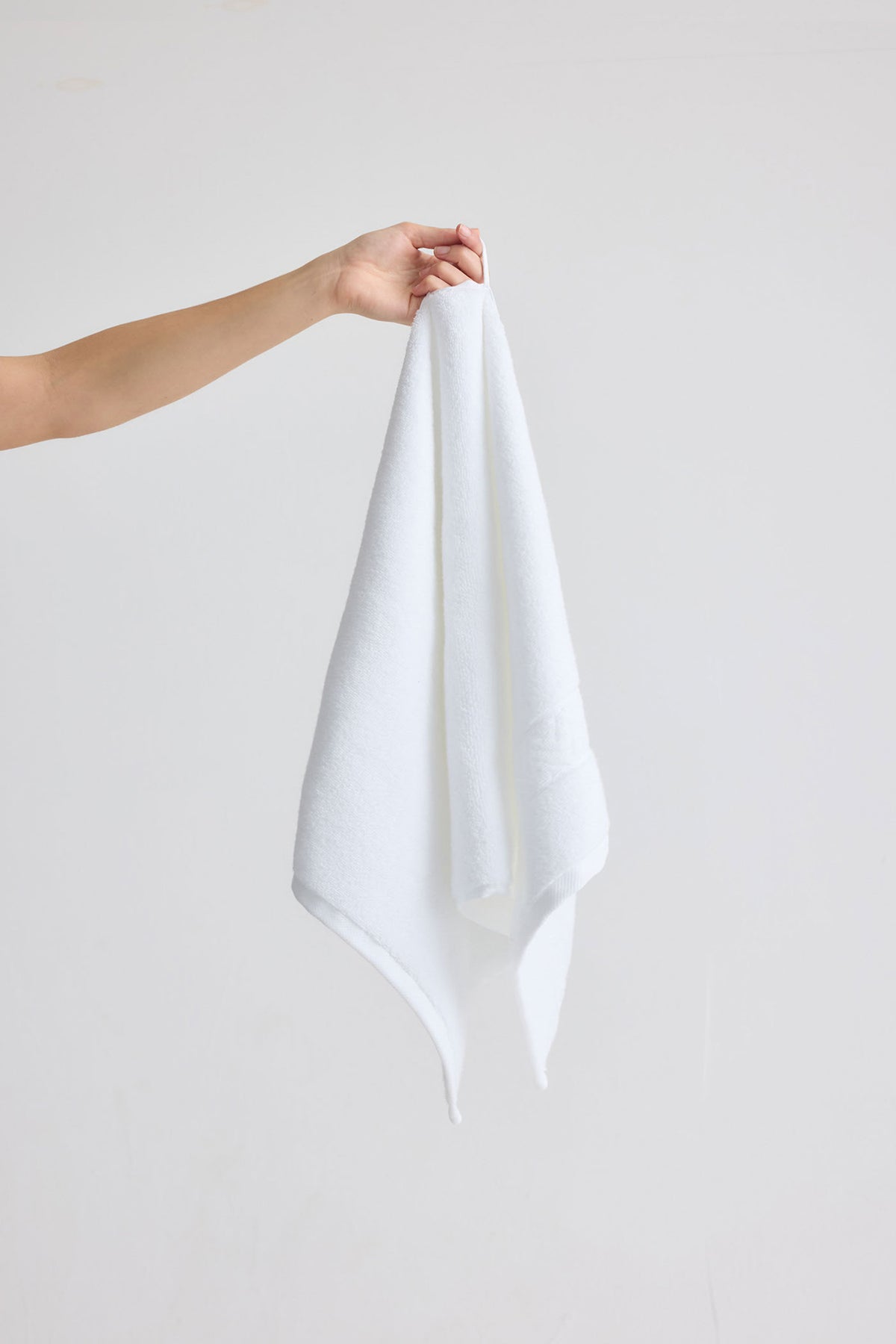 Bamboo Hand Towel In White