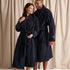 Bamboo Towelling Robe in Midnight