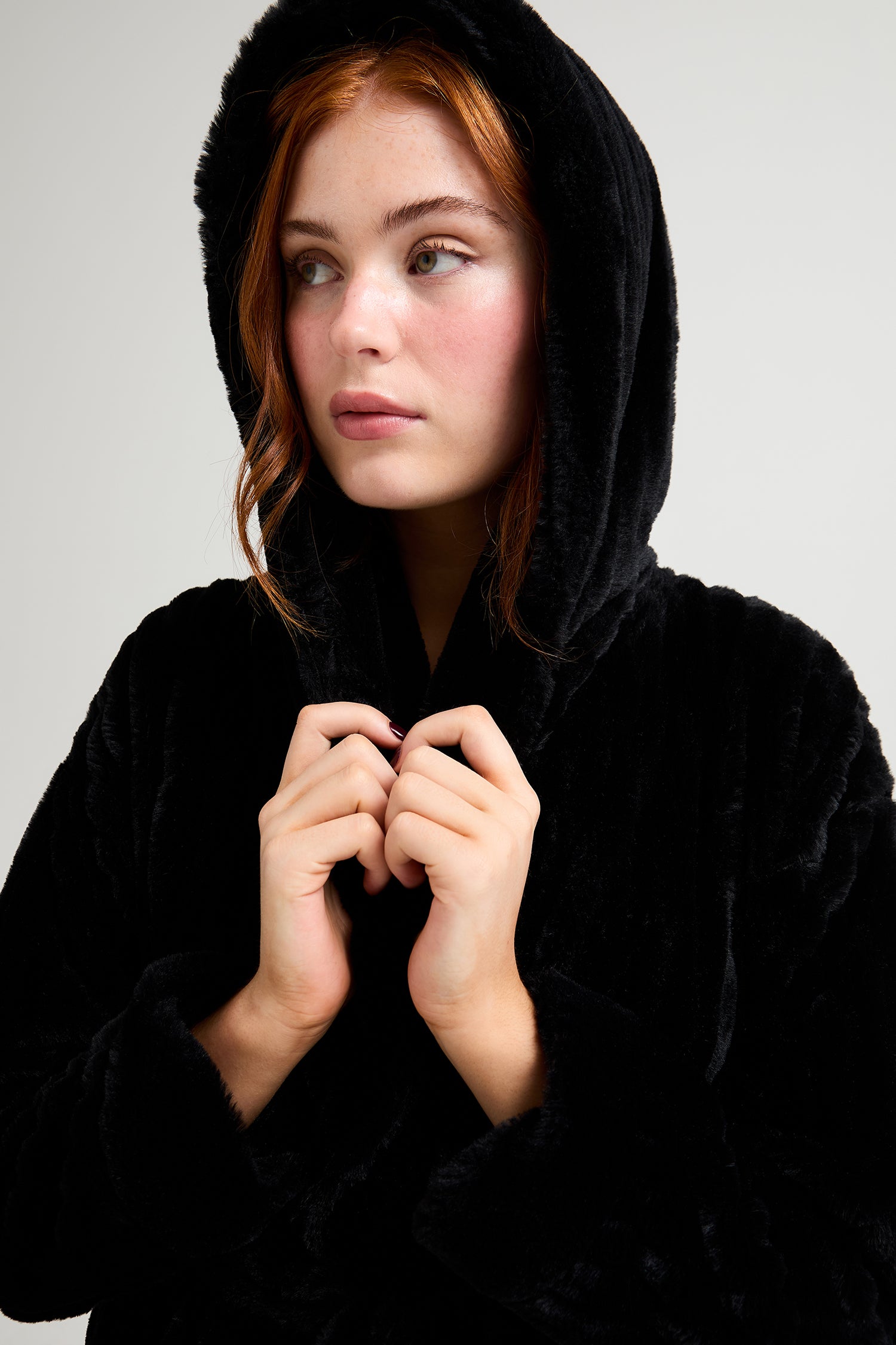 Womens Pretty You London Cloud Dressing Gown - Black Womens Pretty You London Cloud Dressing Gown - Black
