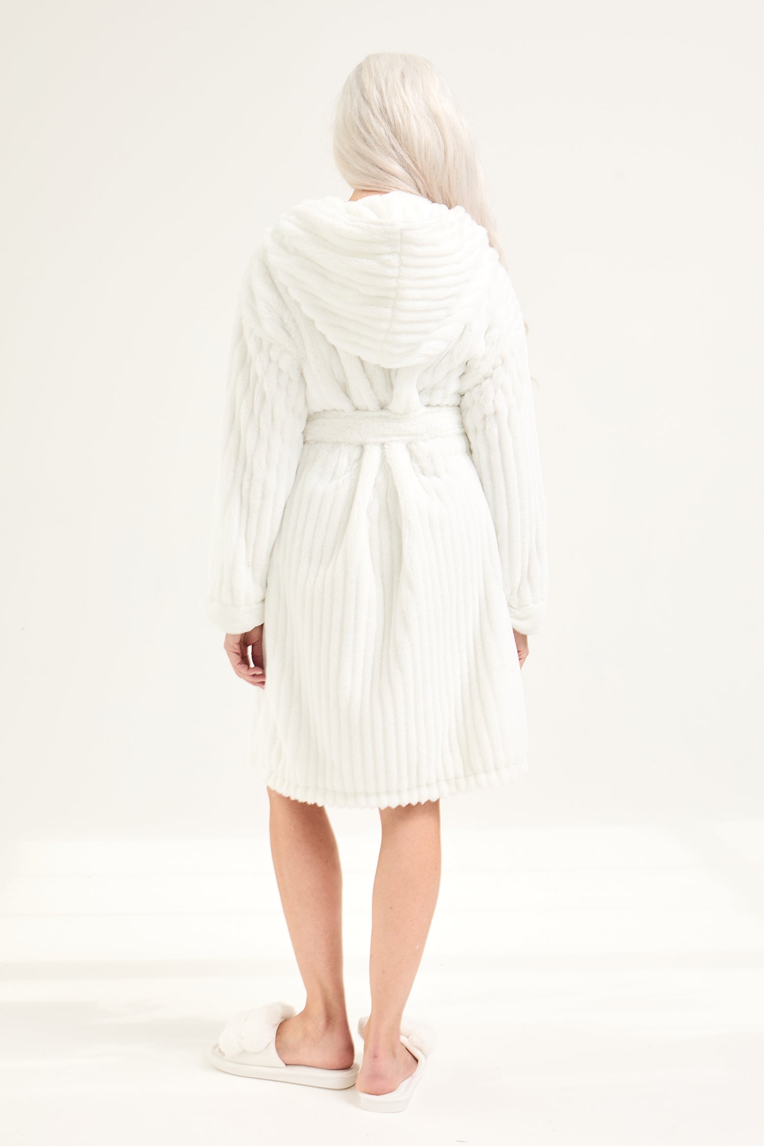 cream fluffy dressing gown Fluffy Robe Cream | Women's Dressing Gown | Pretty You London L/XL / Cream