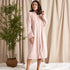 Cosy Chevron Housecoat in Rose