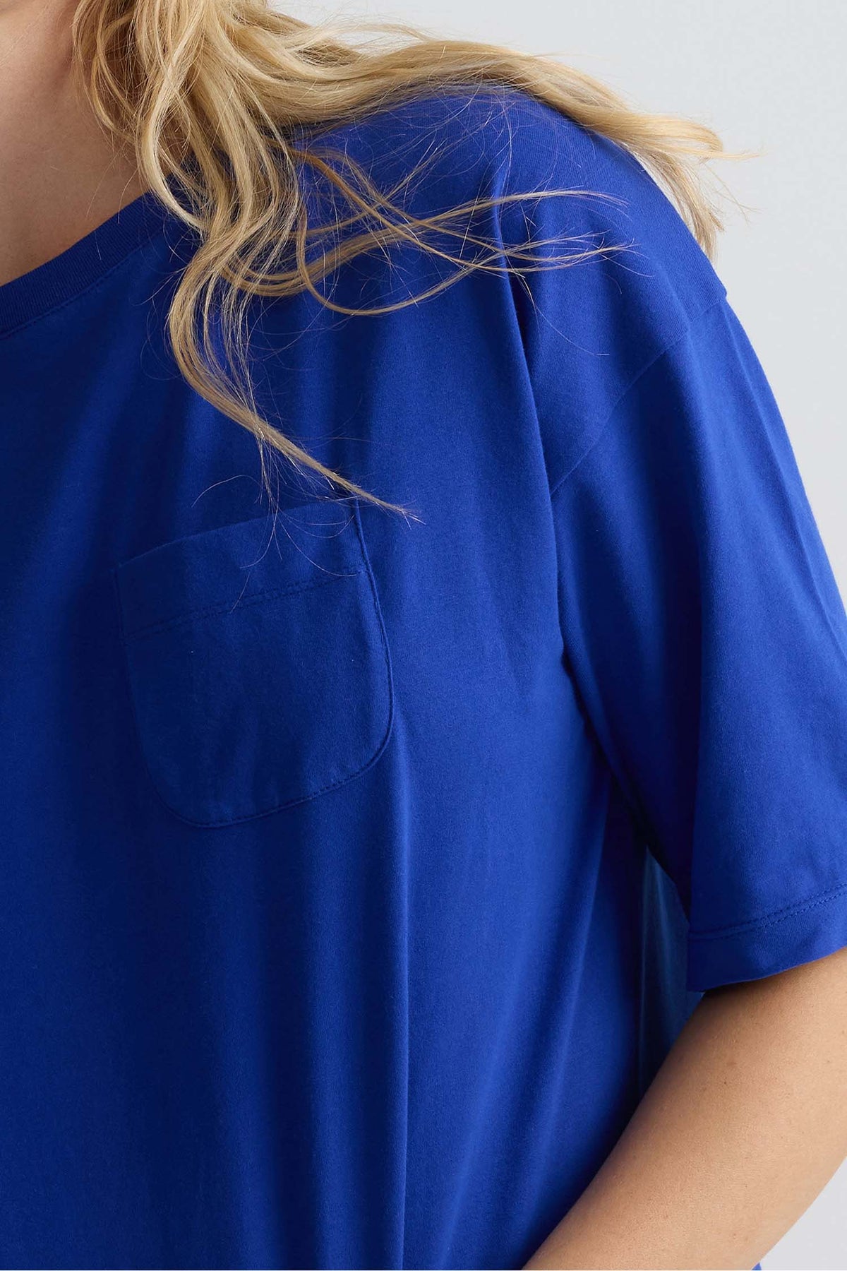 Relaxed Cotton T-Shirt In Bluing
