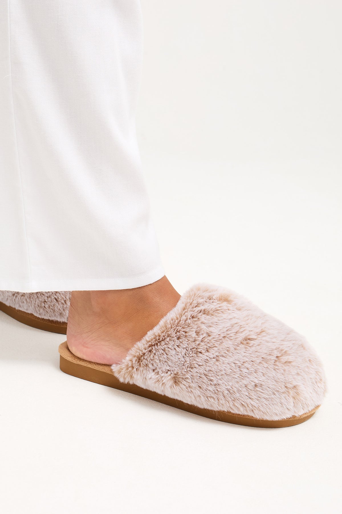 Demi Mule Slippers in Caramel