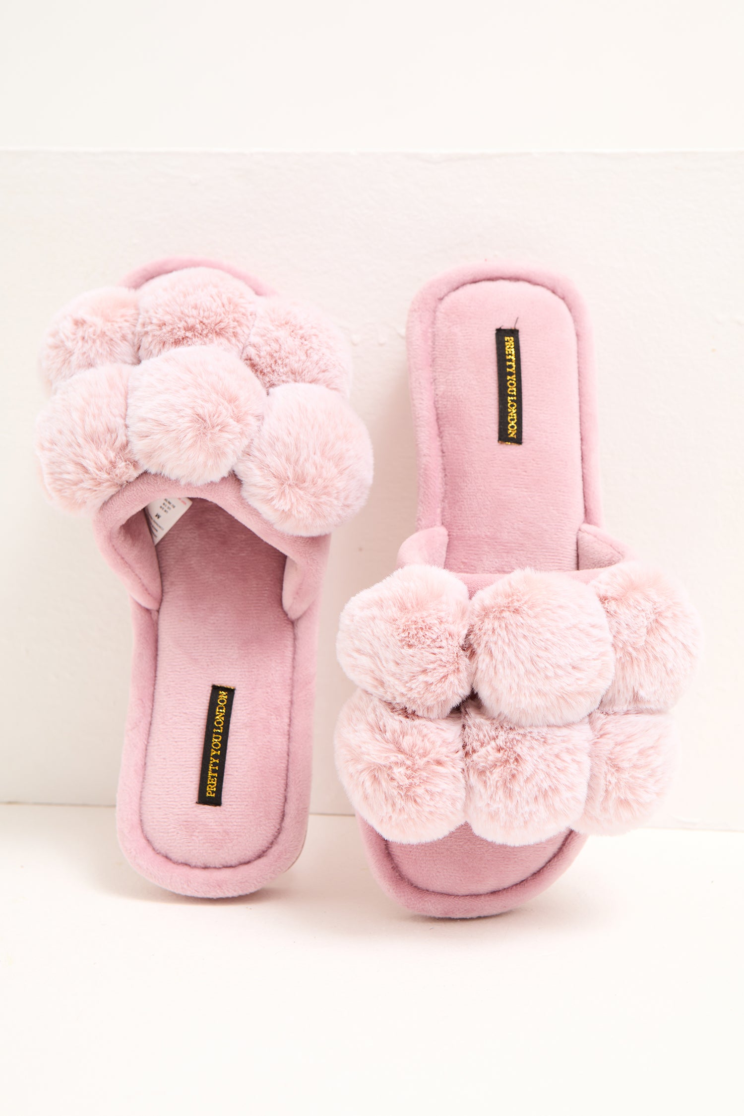 Elegant Dolly Slippers in Pink - Main Image