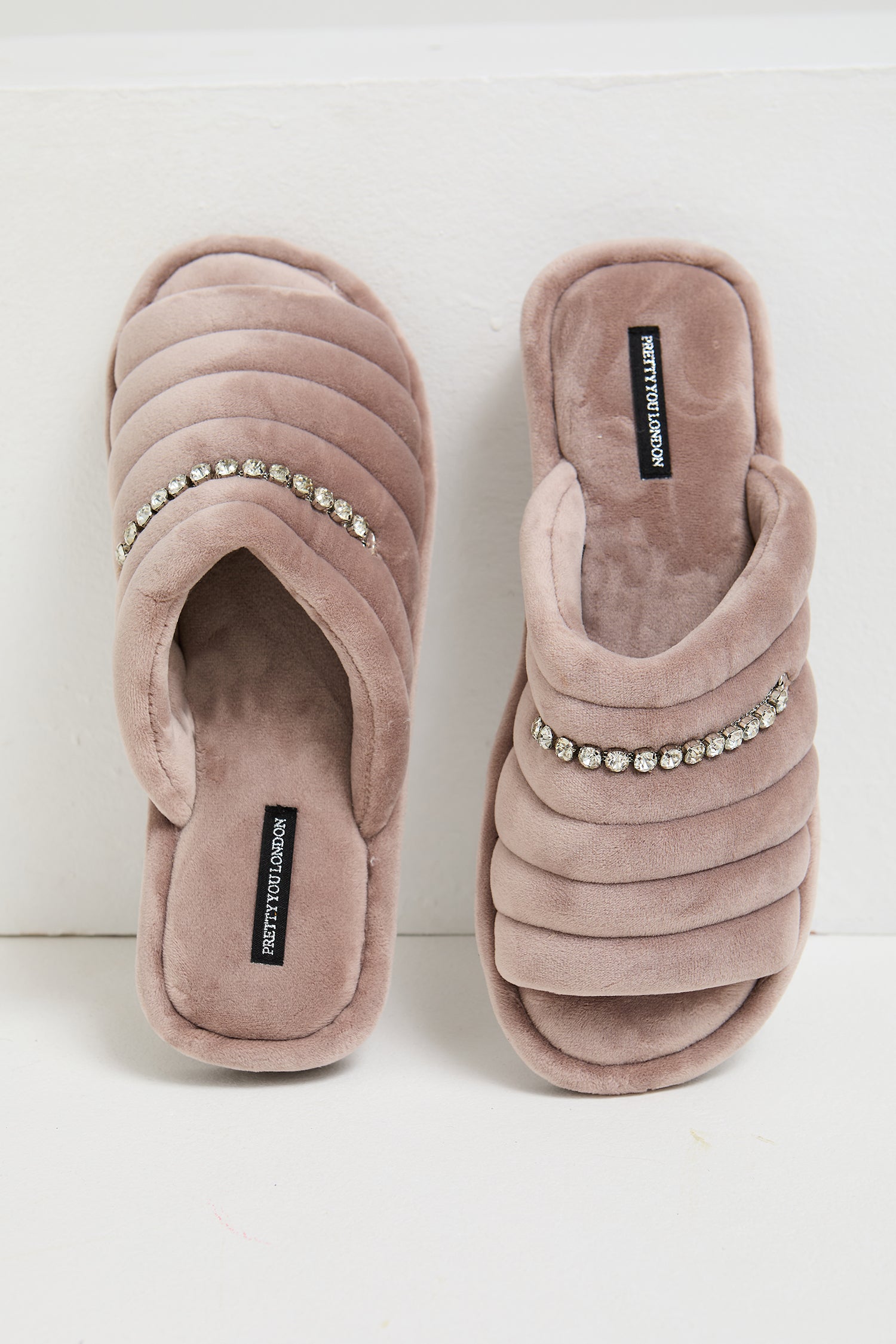 Frankie Slippers in Mink