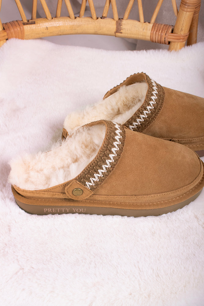 
                  
                    Hallie Sheepskin Multiway Slippers in Chestnut
                  
                