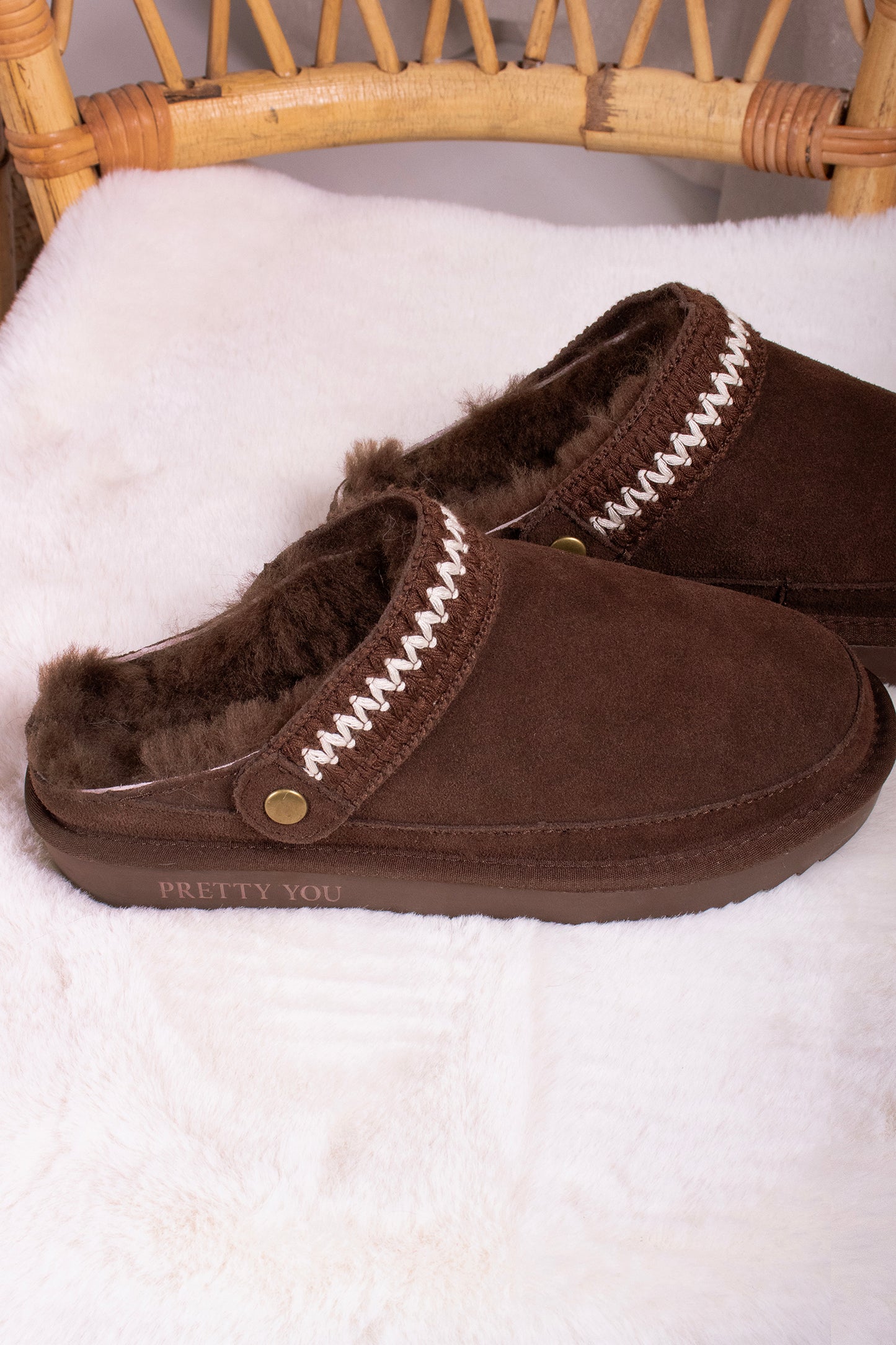 
                  
                    Hallie Sheepskin Multiway Slippers in Chocolate
                  
                