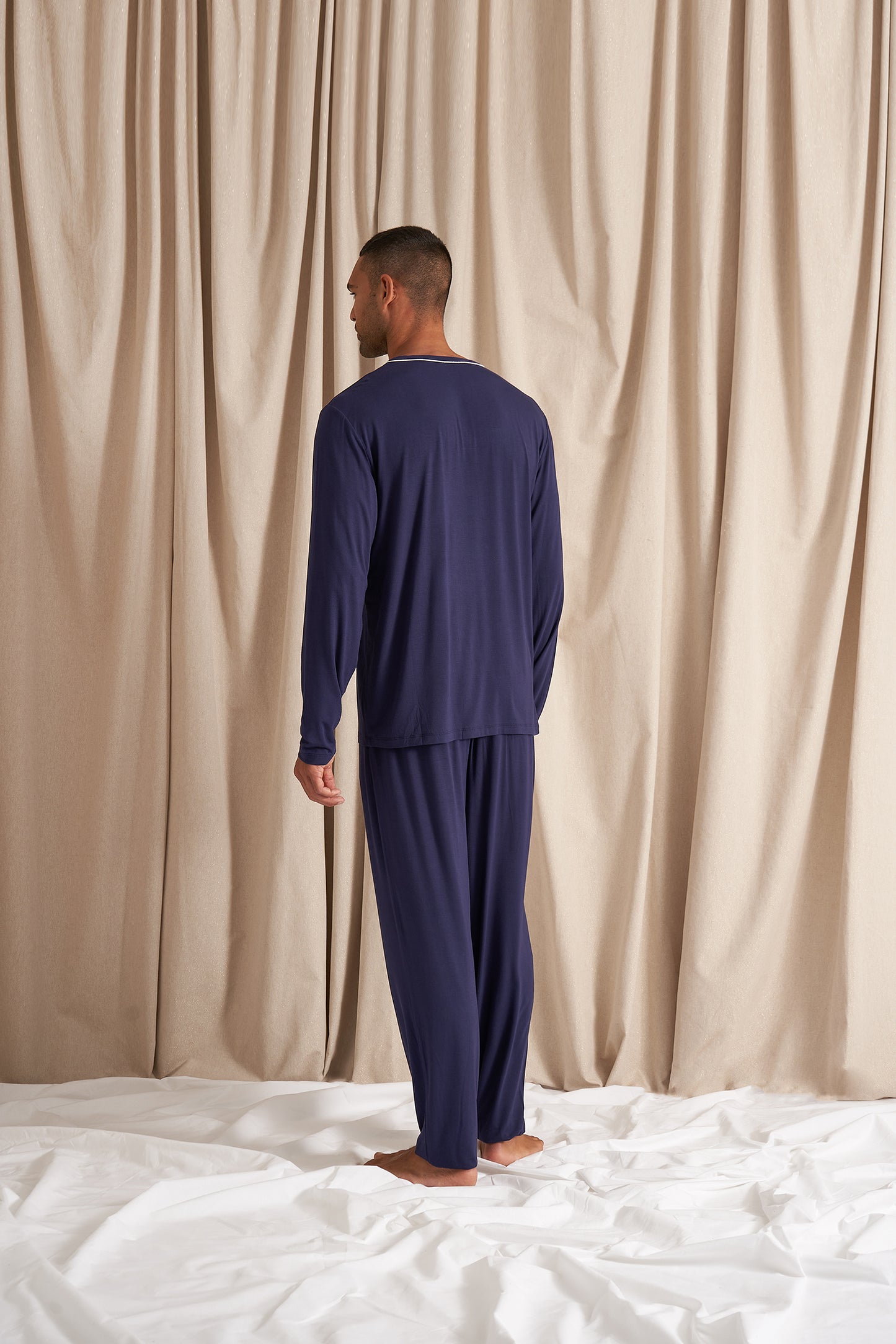 
                  
                    His and Hers Bamboo Pyjama Sets in Midnight
                  
                