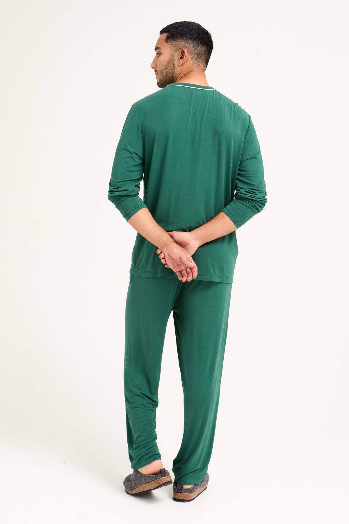 Mister You Bamboo Pyjama Set in Green