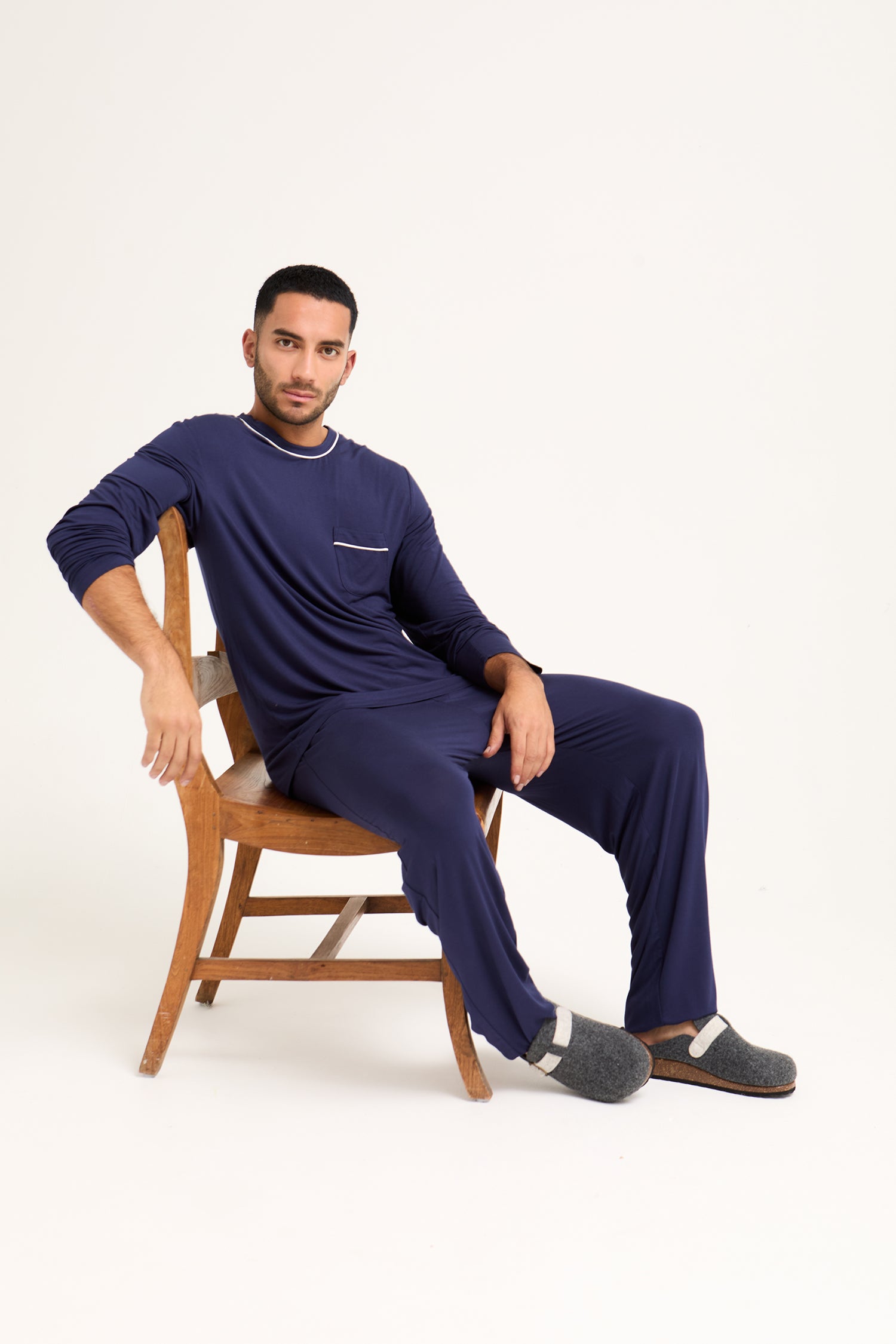 Mister You Bamboo Pyjama Set in Midnight