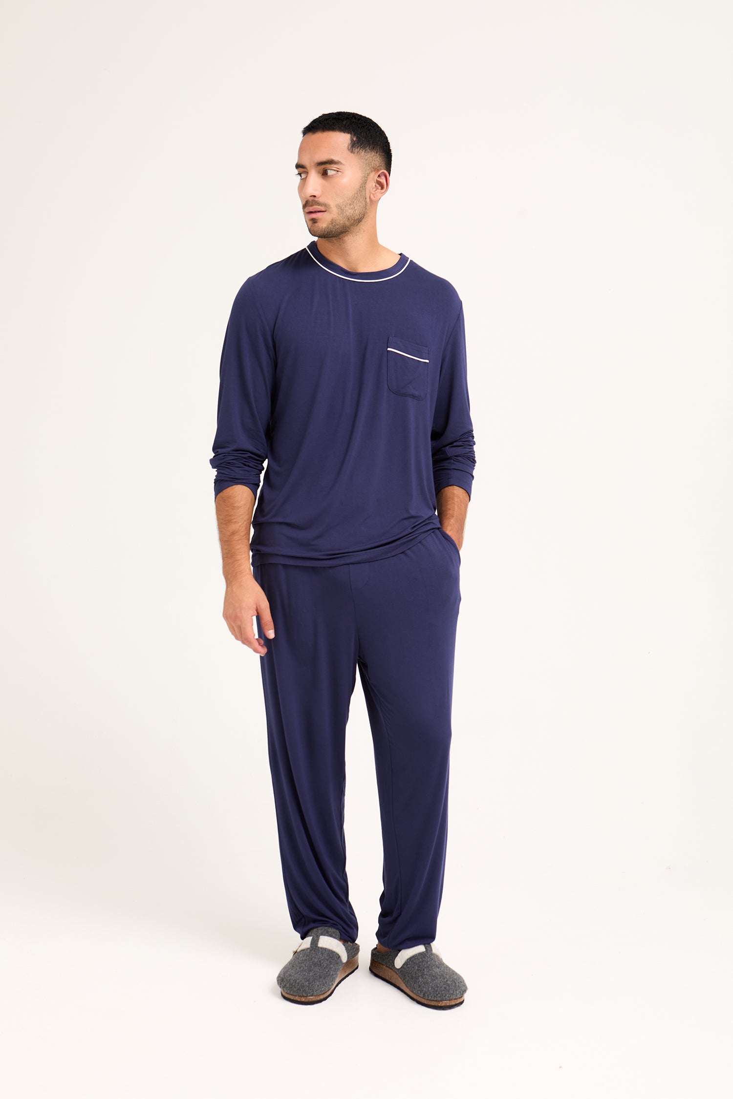 Mister You Bamboo Pyjama Set in Midnight