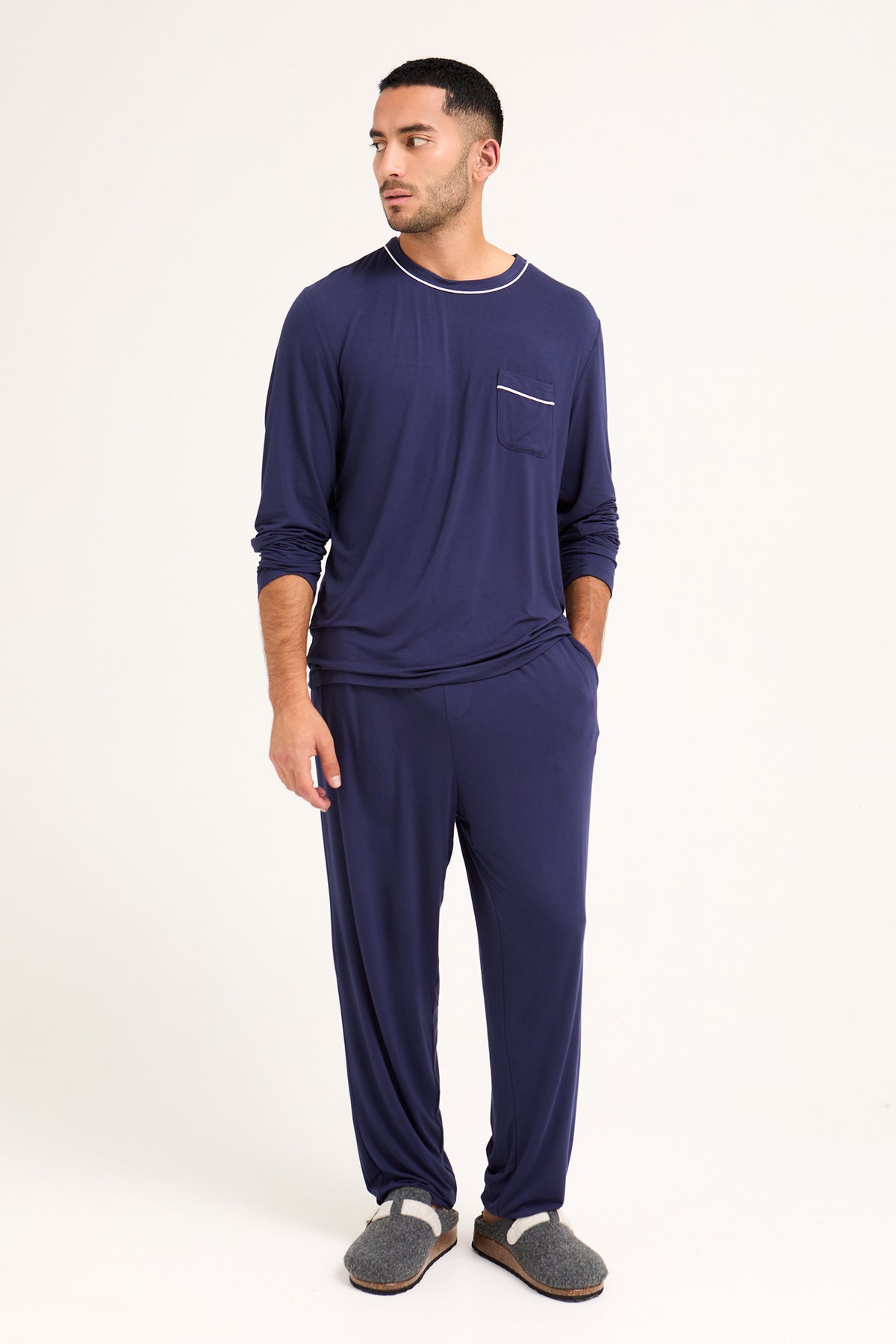 Mister You Bamboo Pyjama Set in Midnight