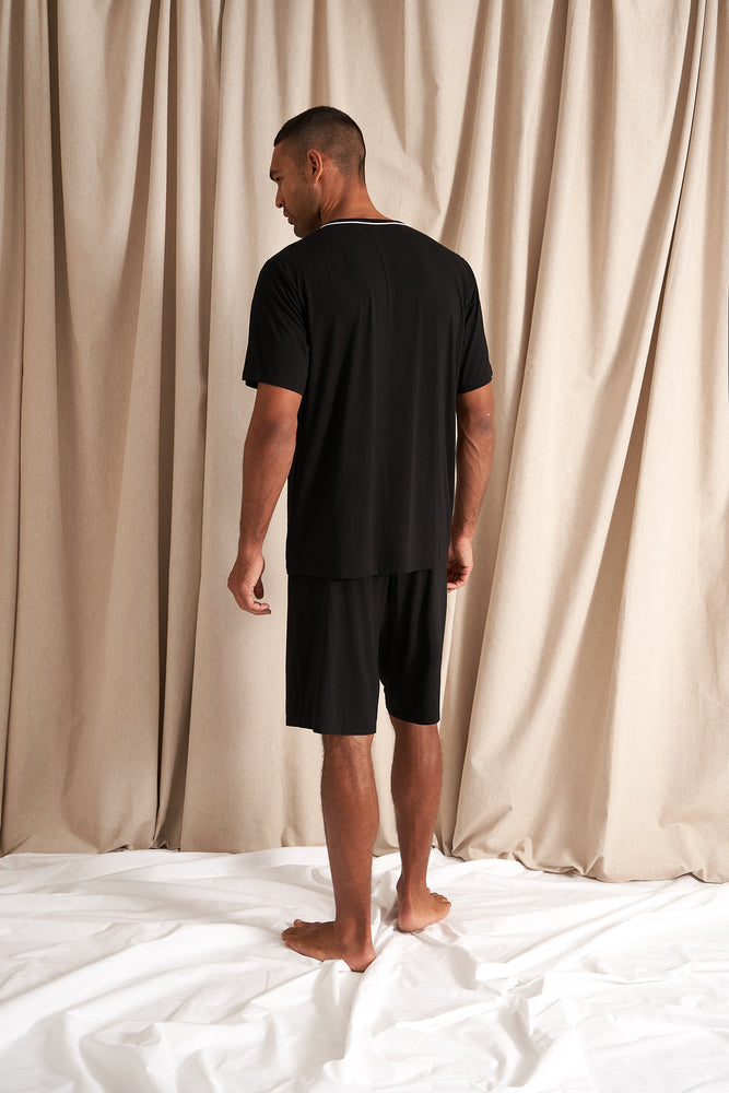 
                  
                    Mister You Bamboo Short Pyjama Set in Black
                  
                