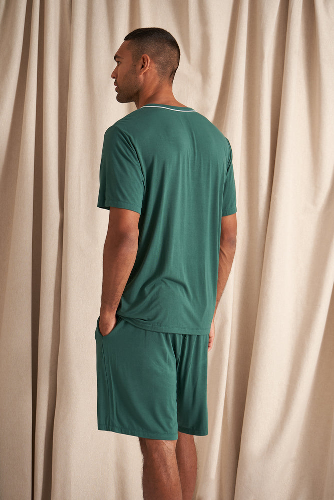 
                  
                    Mister You Bamboo Short Pyjama Set in Green
                  
                