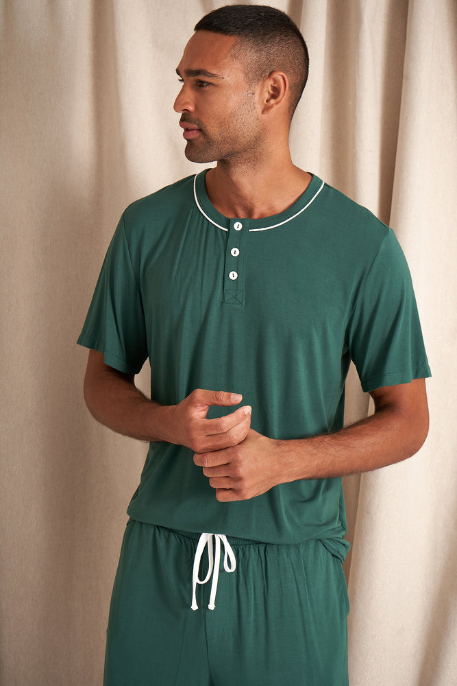 
                  
                    Mister You Bamboo Short Pyjama Set in Green
                  
                