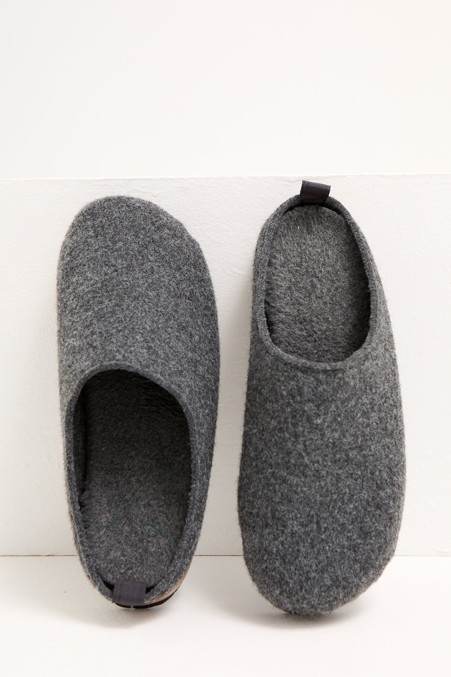 Mister You Jamie Mule Slippers in Charcoal