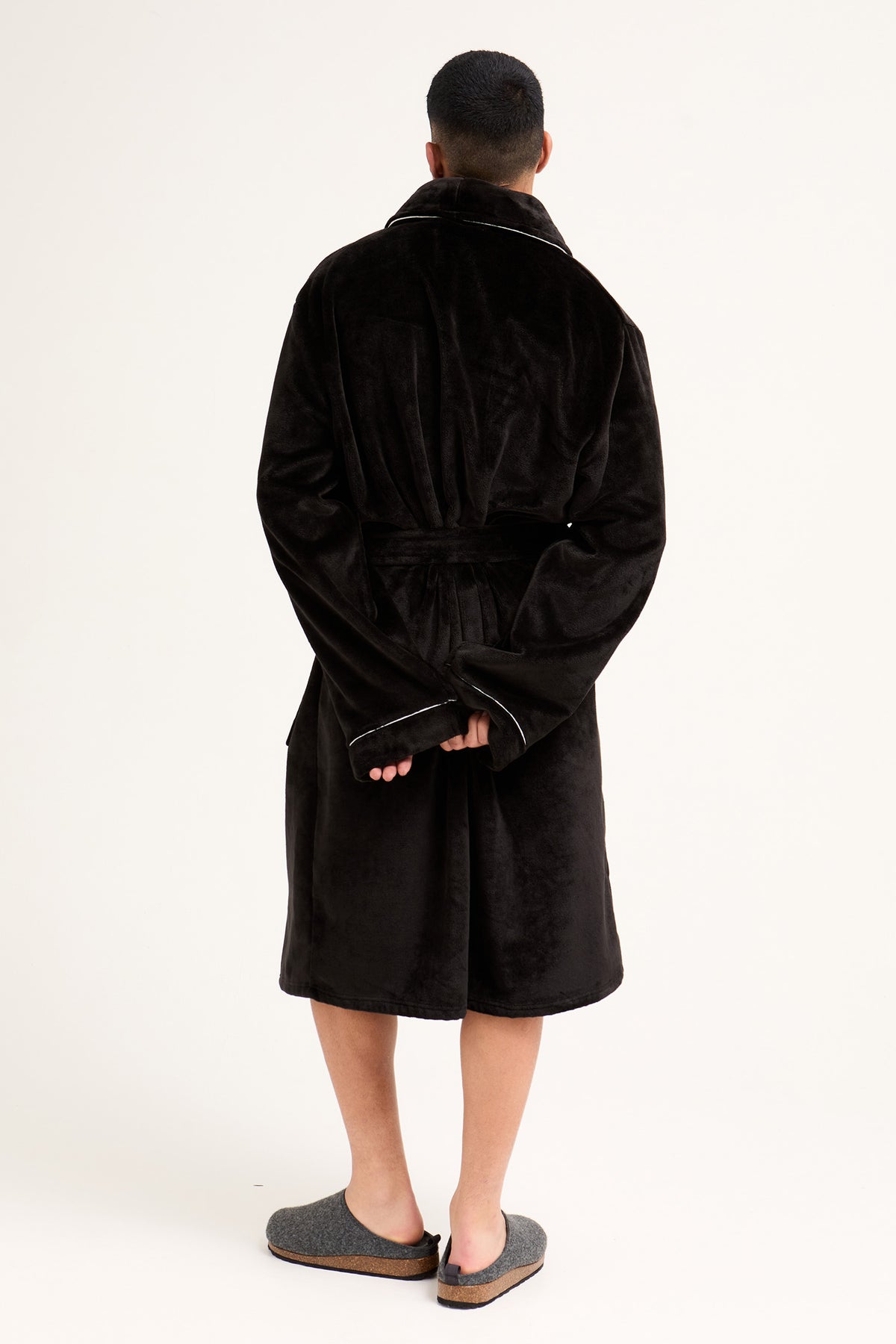 Mister You Super Plush Robe in Black
