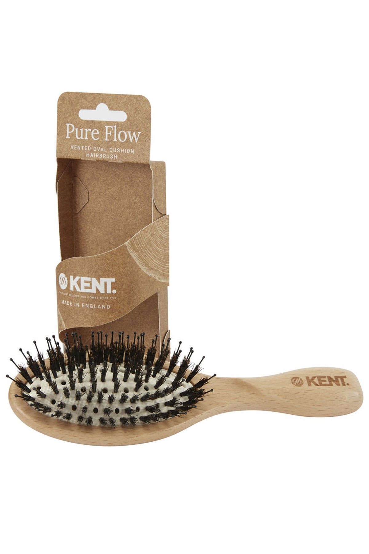 Natural Bristle & Nylon Vented Hairbrush