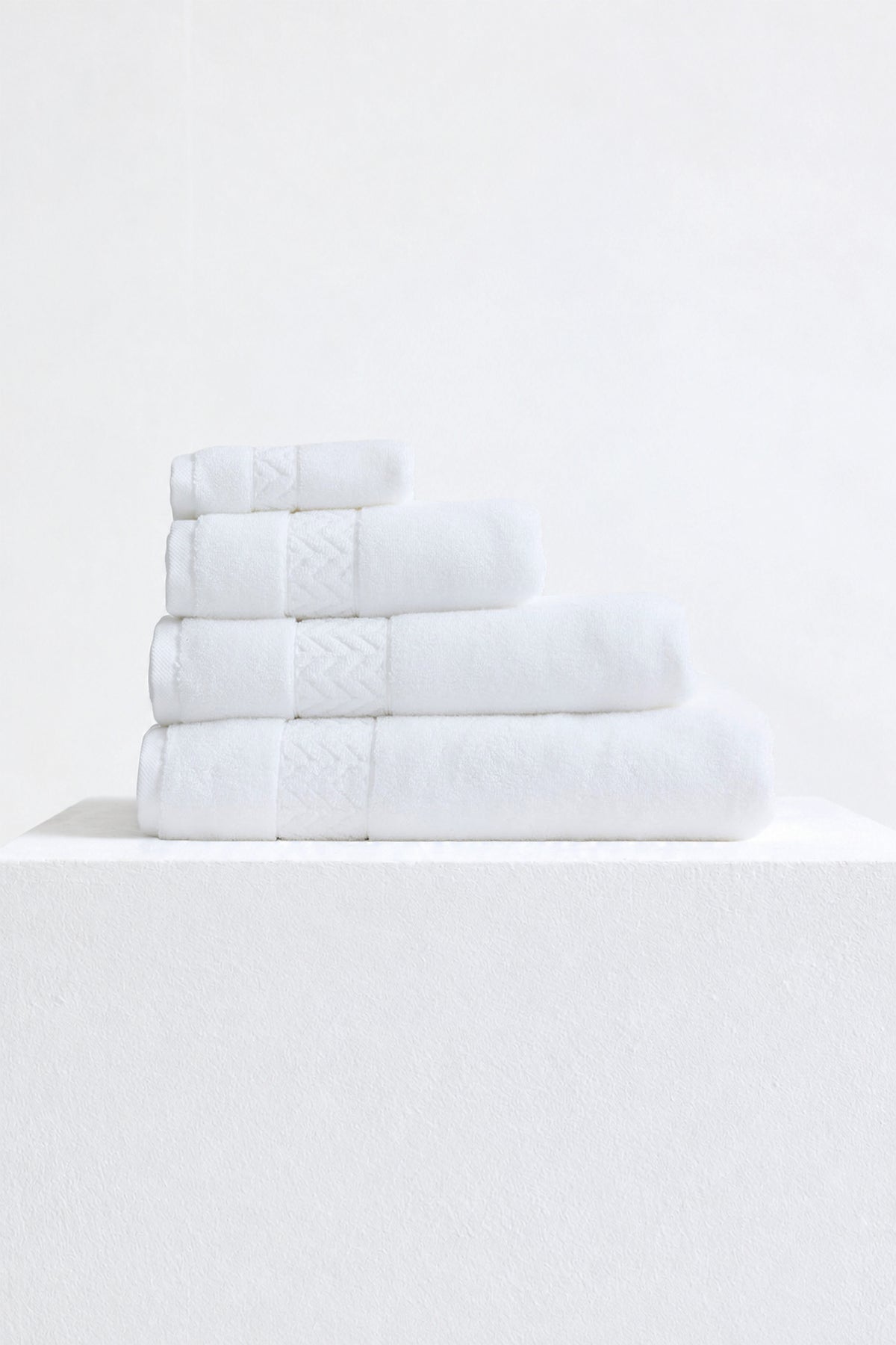 Bamboo Towel Bale in White