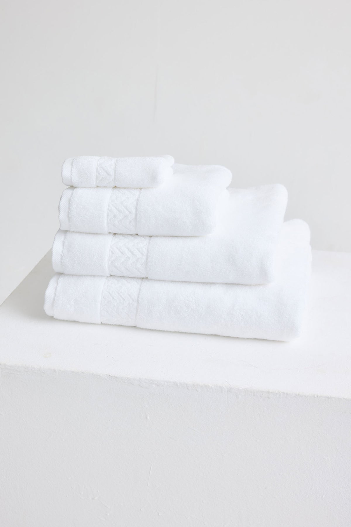 Bamboo Towel Bale in White