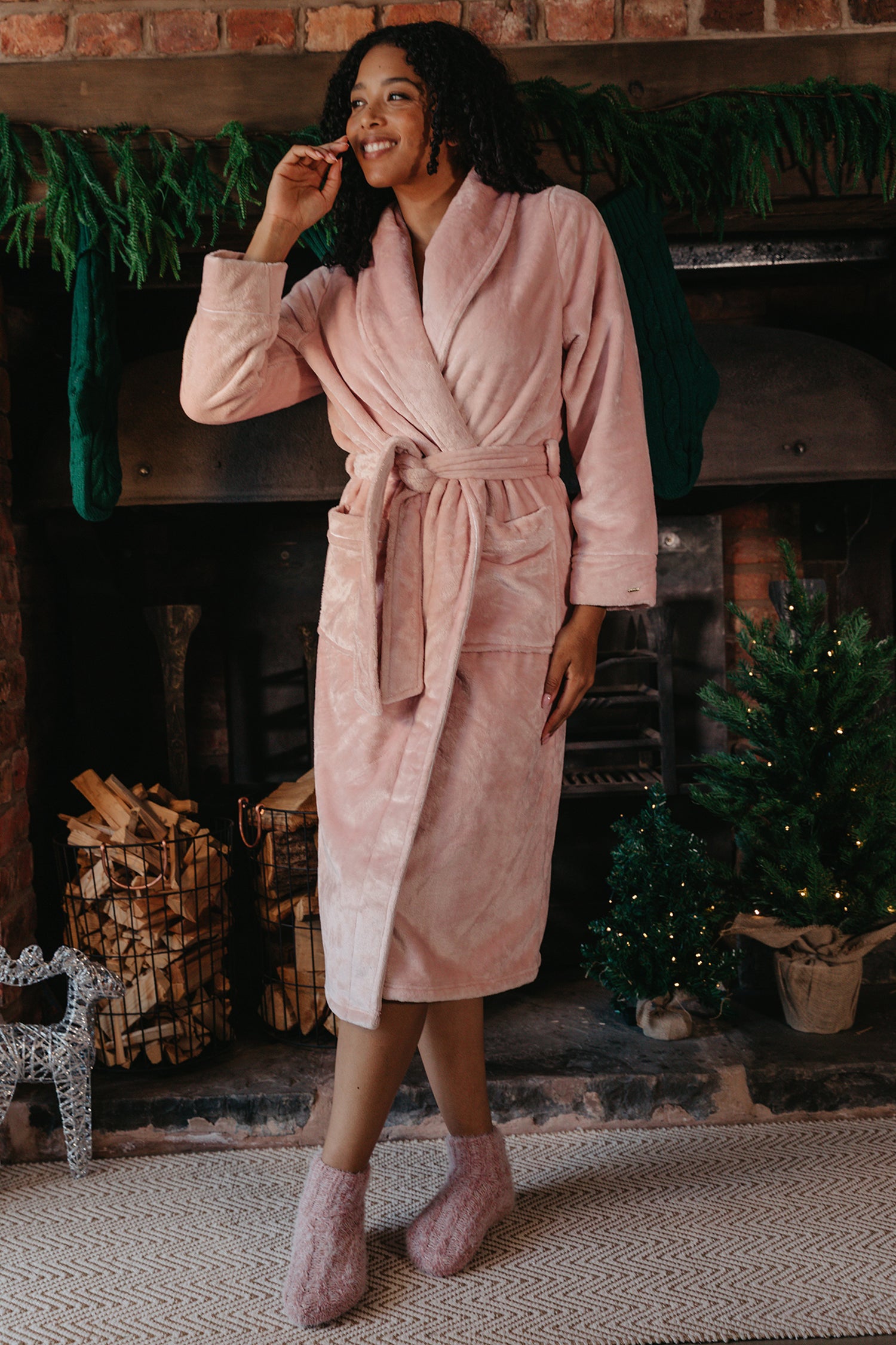Super Plush Robe in Pink