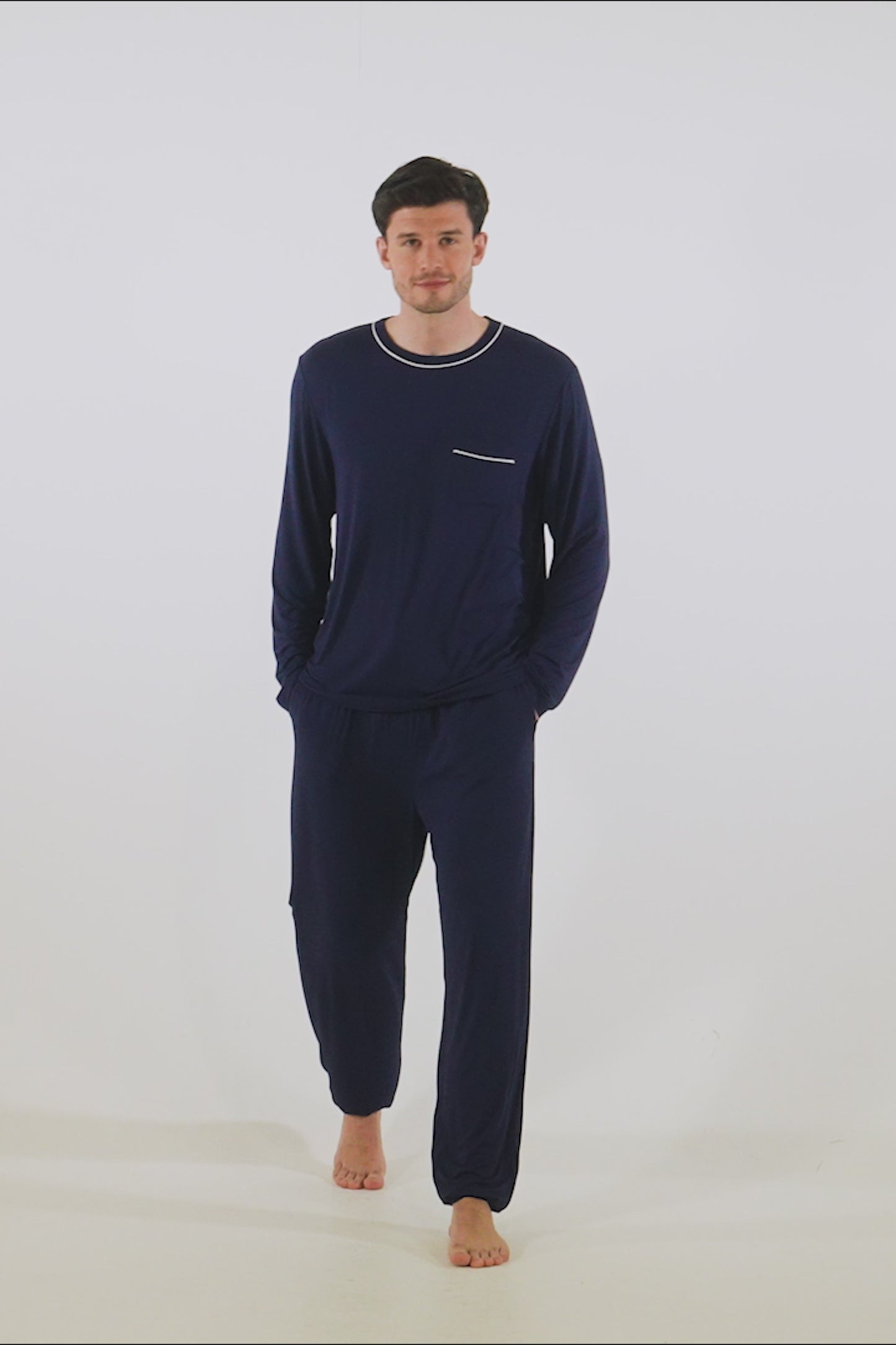 
                  
                    Load and play video in Gallery viewer, Mister You Bamboo Pyjama Set in Midnight
                  
                