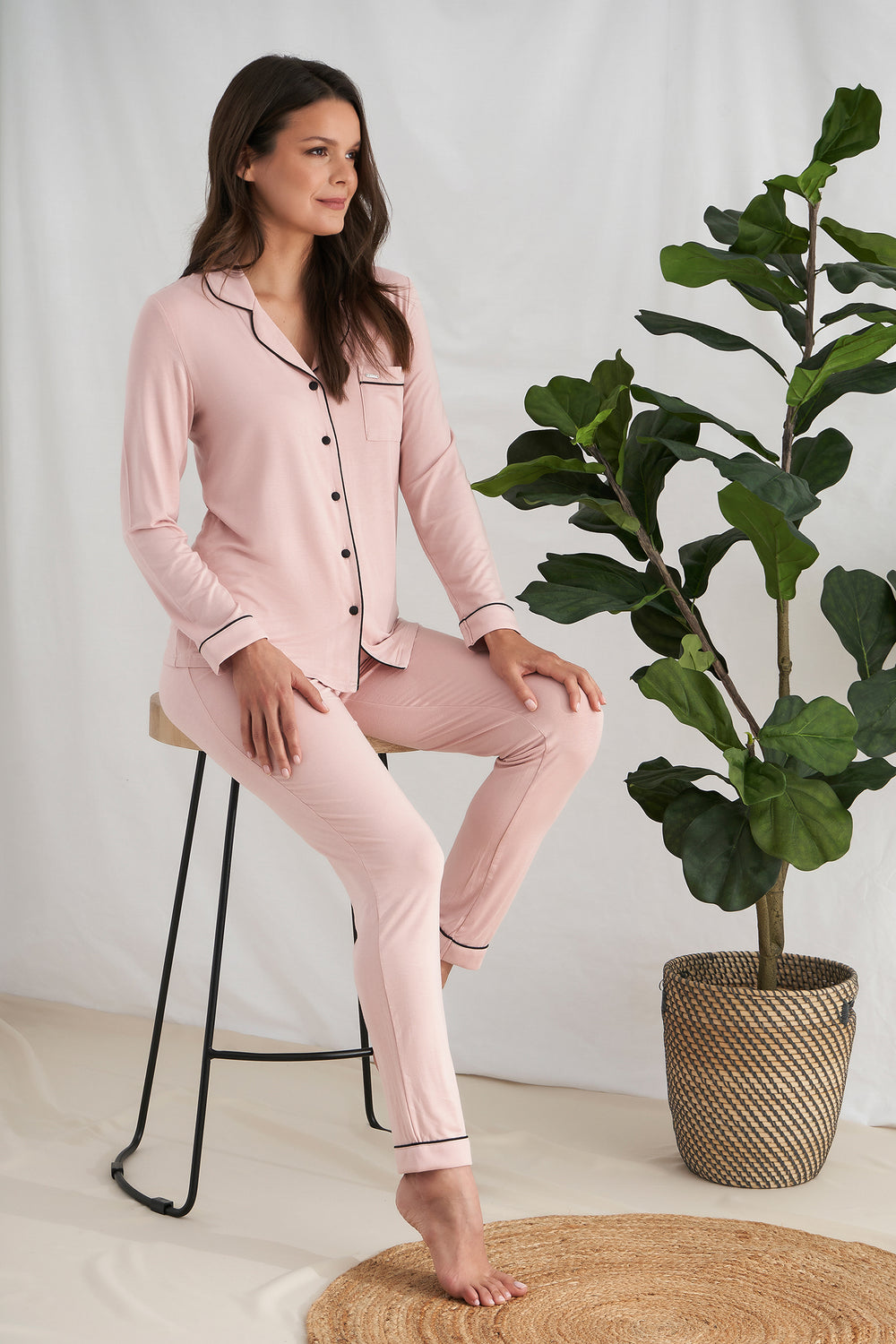 Bamboo Pajama Set in Pink