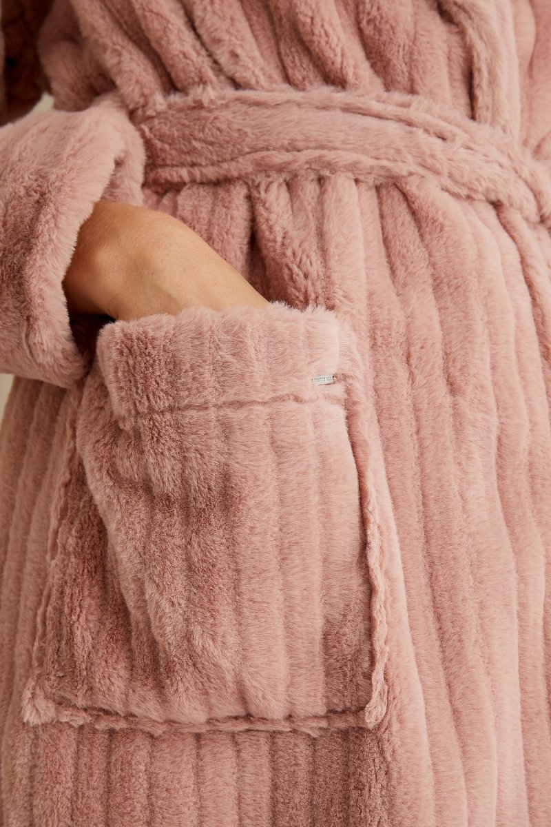 Dusky Pink Cloud Robe | Pretty You London