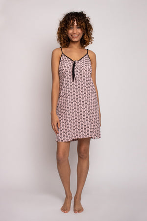 
            
                Load image into Gallery viewer, EcoVero Chemise Nightdress in Pink
            
        
